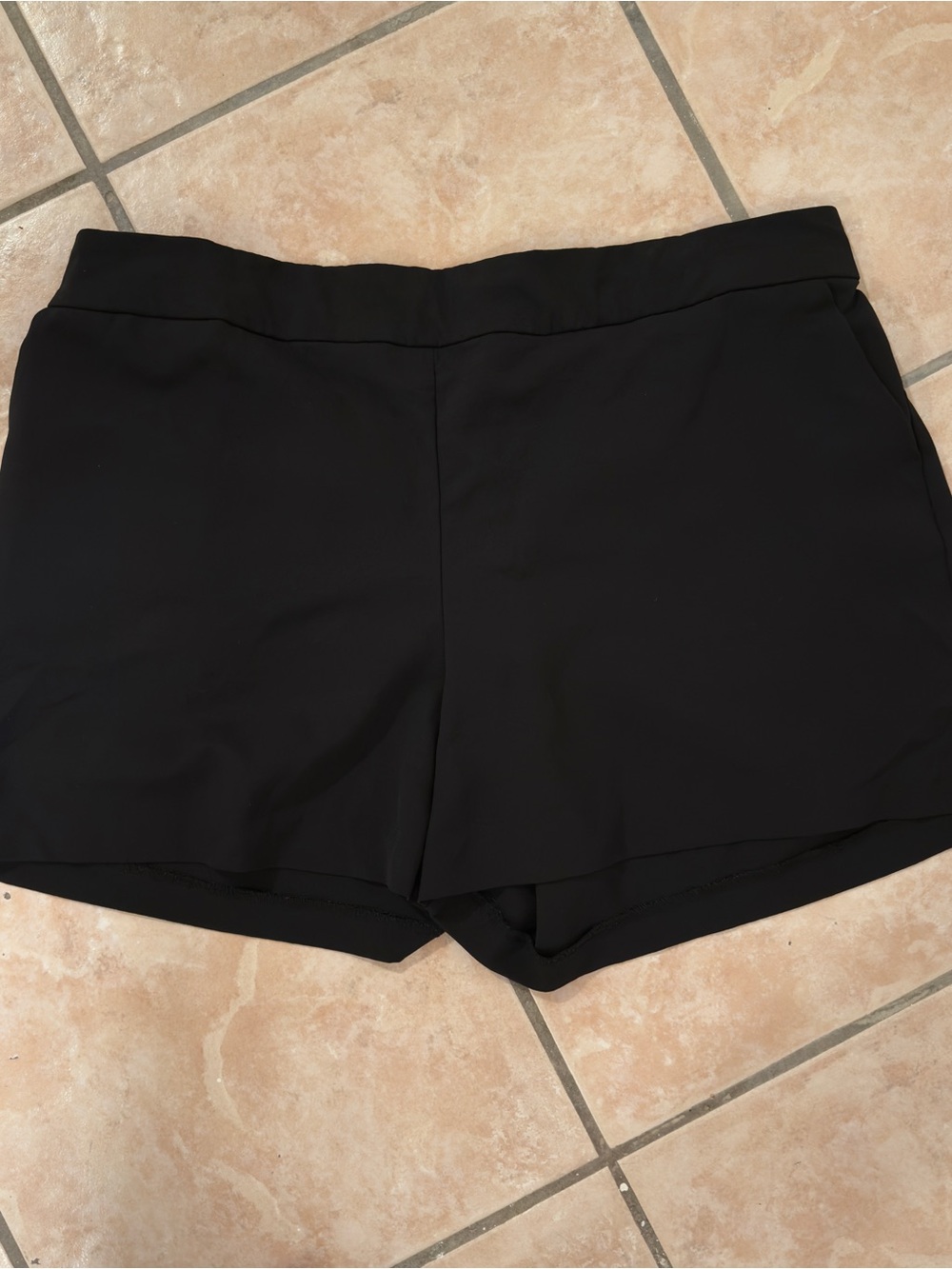 New York & Company Black High-Waist Tailored Shorts Size XL
